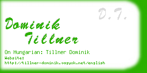 dominik tillner business card